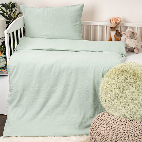 4Home Musselin-Bettwäsche für Kinder Teal, 100 x 135 cm, 40 x 60 cm