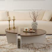 Stolik konferencyjny Orion Walnut White