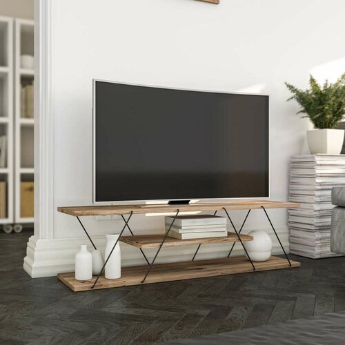 Canaz Black and Walnut TV-asztal