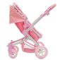 Cărucior pentru păpuși Baby Mix 2in1 Sophie roz,63,5 x 37 x 63,5 cm