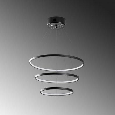 Závesný LED lustr Simit - 13697, čierna
