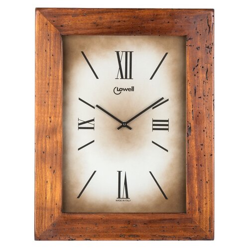 Lowell 03500B Designové nástěnné hodiny 44 x 34 cm