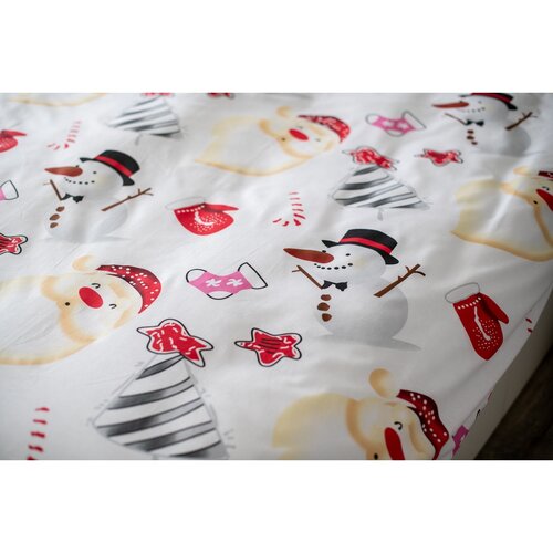Baumwollbettwäsche Dita Snowman, 140 x 200 cm, 70 x 90 cm + 40 x 40 cm