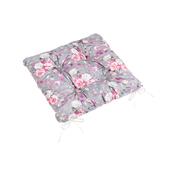 Bellatex Pernă de scaun Adéla matlasată Flori roztrandafir , 40 x 40 cm