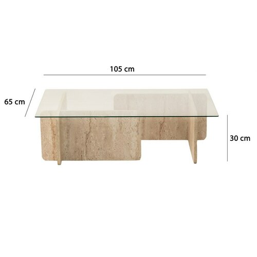 Konferenční stolek Escape Travertine