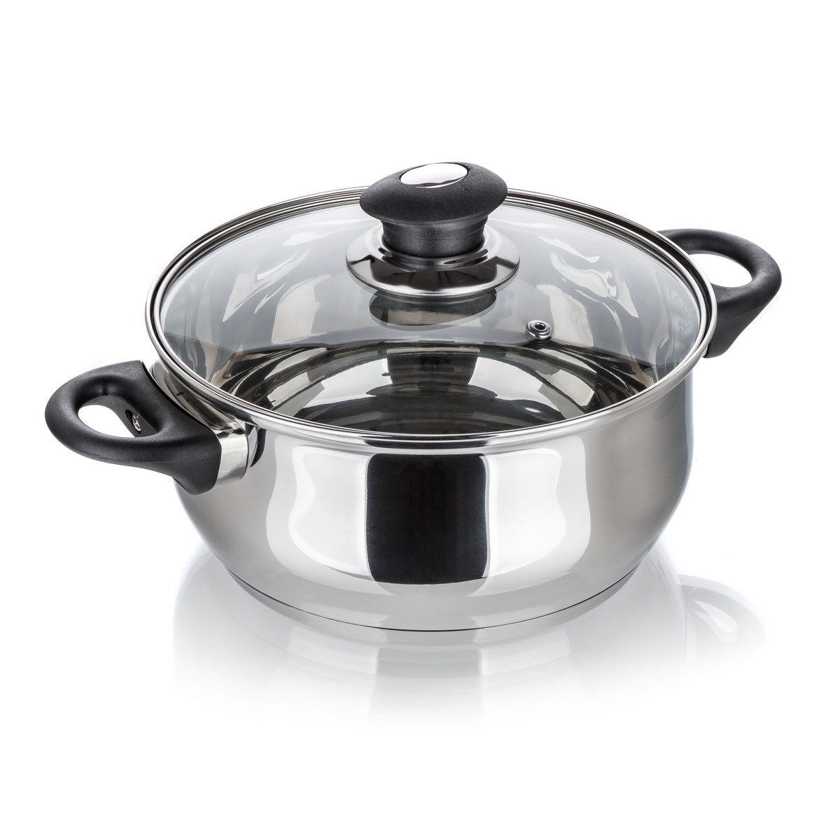  Super Value rozsdamentes acél edény fedővel, 22 cm, 3,8 l, 22 cm átmérőjű termék 2. képe