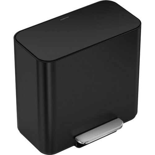 Simplehuman Mini pedálový odpadkový koš na tříděný odpad 15 l, černá mat