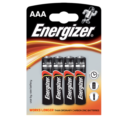 Alkalické baterie AAA Energizer