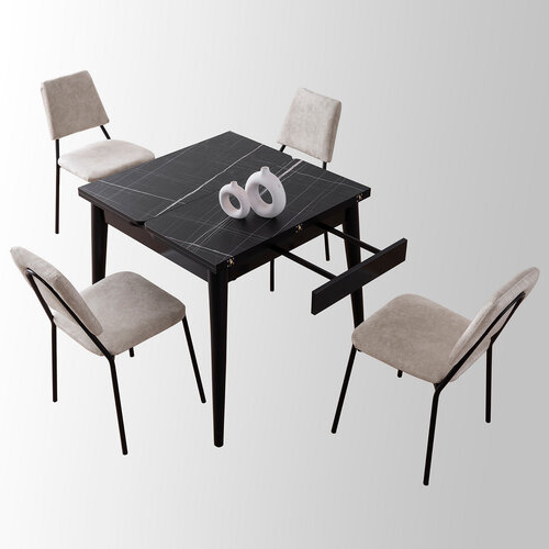 Esstisch Totem Black Marble