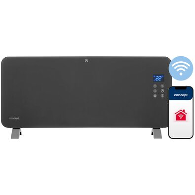 Concept KS4100 Smart üvegkonvektor, szürke