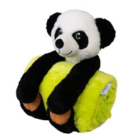 Babymatex Kinderdecke Carol mit Plüschtier Panda, 80 x 100 cm