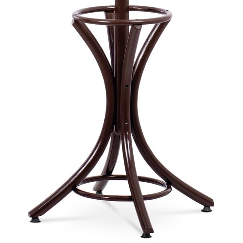 Drewniany wieszak stojący ciemnobrązowy, 185 cm