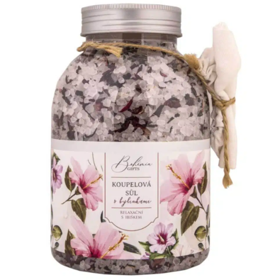 Bohemia Gifts Sare de baie relaxantă cu hibiscus ,1200 g