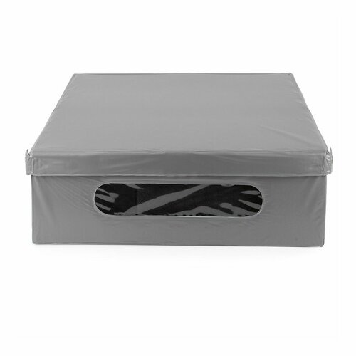Compactor Összecsukható tároló kartondoboz PVC-vel58 x 48 x 16 cm, szürke
