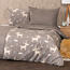 Lenjerie de pat din flanelă 4Home Happy reindeer, 160 x 200 cm, 70 x 80 cm