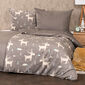 Lenjerie de pat din flanel 4Home Happy reindeer, 160 x 200 cm, 70 x 80 cm