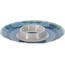 Servierschüssel aus Melamin 35 cm, Blau