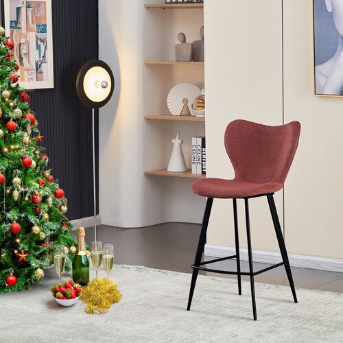 Scaun de bar B-1068 RED2, roșu