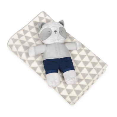 Babymatex Otroška odeja s plišastim medvedkom,siva, 75 x 100 cm