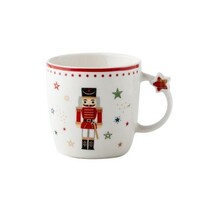 Cană din porțelan Florina Xmas star 380 ml, roșu Cană din porțelan Florina Xmas star 380 ml, roșu