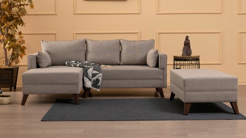 Klappecksofa Bella Corner Left 2 Cream