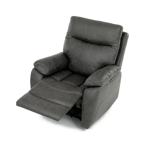 Polohovacie kreslo 4092 GREY3, vintage, sivá