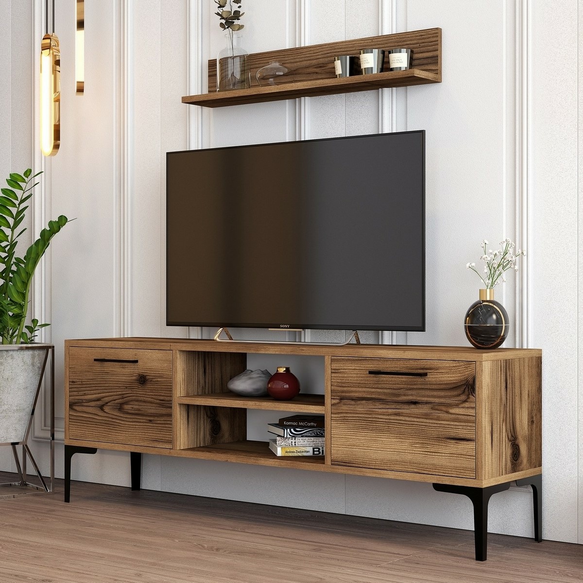 Televízny stolík Riga Walnut