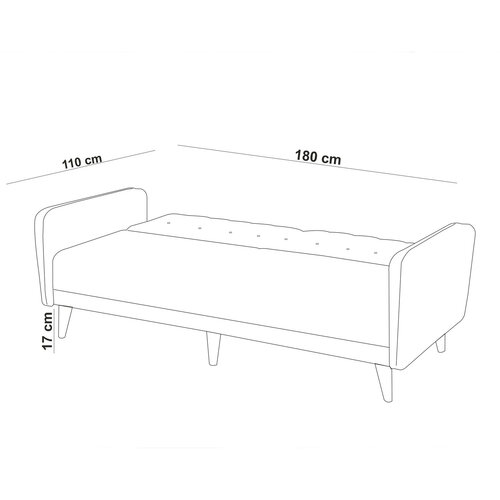 Sofa rozkładana Aria Grey