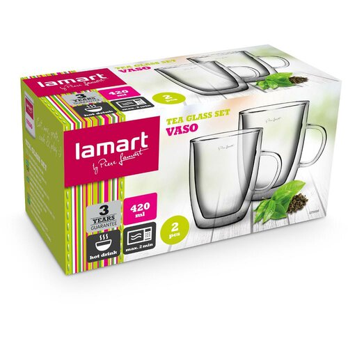 Lamart LT9008 set kozarcev Tea Vaso, 420 ml, 2 k