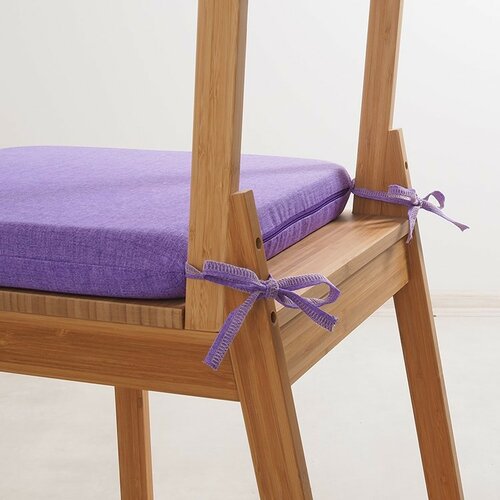 B.E.S. Petrovice Подушка для сидіння зі шнурками, фіолетовий, 40 x 40 см