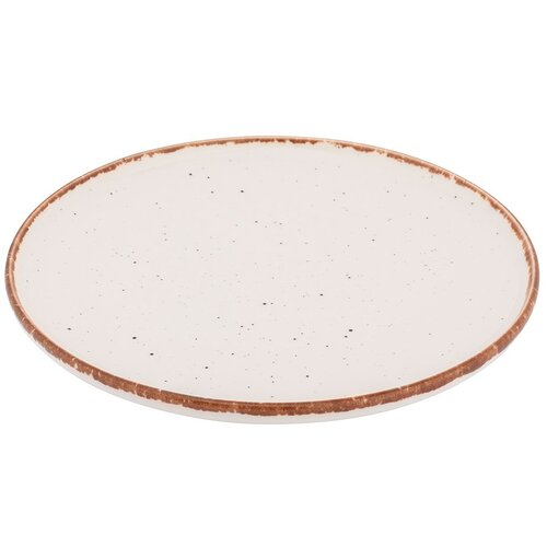 Altom flacher Porzellanteller Reactive Ivory, 26,5 cm