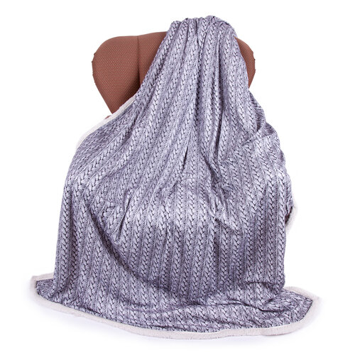 Beránková deka Maglia šedá, 150 x 200 cm