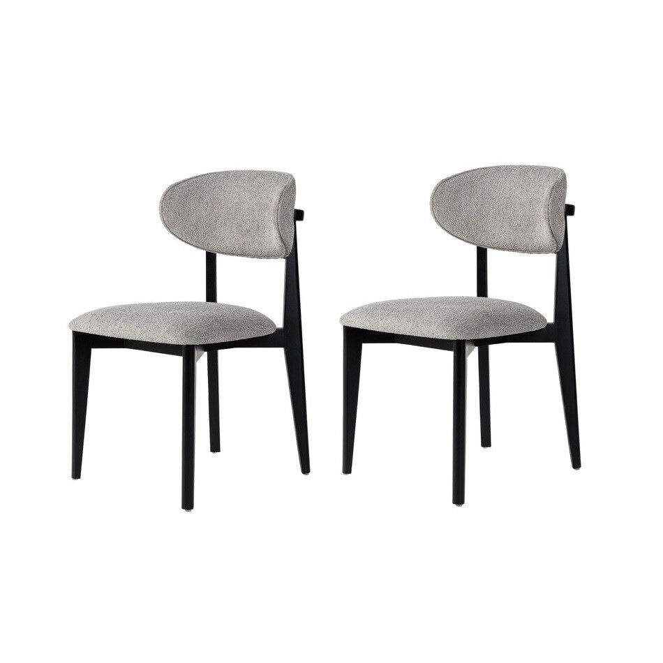 Lionte Grey and Black étkezőszék szett, 2 db, szürke akciós termékkép 1