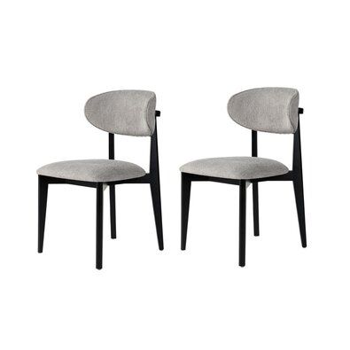 Esszimmerstuhl-Set Lionte Grey and Black, 2 Stück