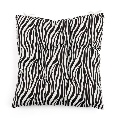 Sedák Zebra čierna, 40 x 40 cm