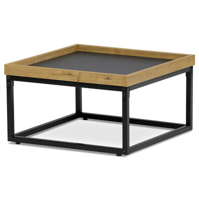 Konferenciaasztal élű és keretes lábakkal, 53 x 53x 30 cm