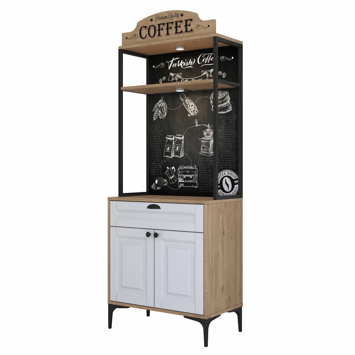 Skriňa Jehy Walnut and White