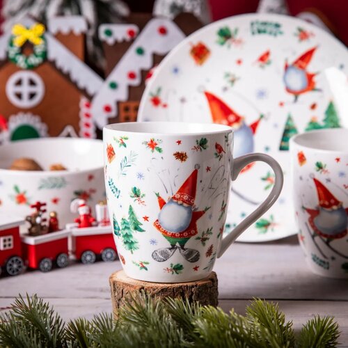 Altom Winter Gnomes B porcelán bögre 400 ml