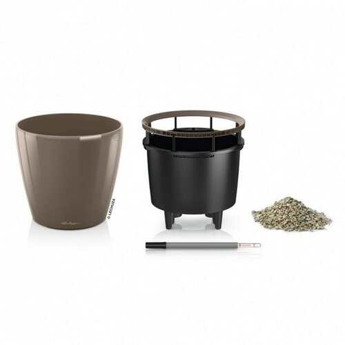 Lechuza Classico LS 35 plastikowa doniczkasamopodle, brązowy