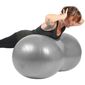 Gymnastikball Peanut mit Pumpe, grau