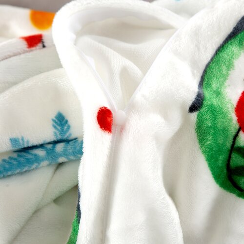 Mikroplüsch-Bettwäsche Wintersport, 140 x 200 cm, 70 x 90 cm