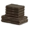 DecoKing Set Handtücher und Badetücher Bamby braun, 4 Stück 50 x 100 cm, 2 Stück 70 x 140 cm