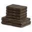 DecoKing Zestaw ręczników Bamby brązowy, 4 szt. 50 x 100 cm, 2 szt. 70 x 140 cm