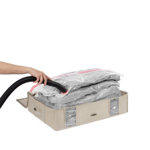 Compactor Вакуумна коробка для зберігання з  чохлом L Life, 65 x 50 x 15,5 см