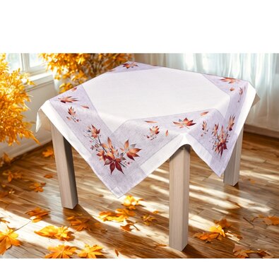 Tischdecke Herbstlaub, 85 x 85 cm