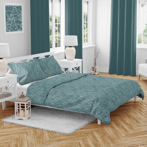 Karácsonyi pamut ágynemű Zimní les, 140 x 200 cm, 70 x 90 cm