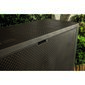 Cutie de depozitare Keter Garden Emily maro, 280 l, 118 x 58 x 45 cm