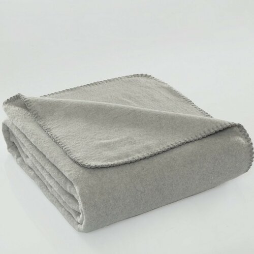TV-Decke Brighton Cotton Grau, 130 x 170 cm