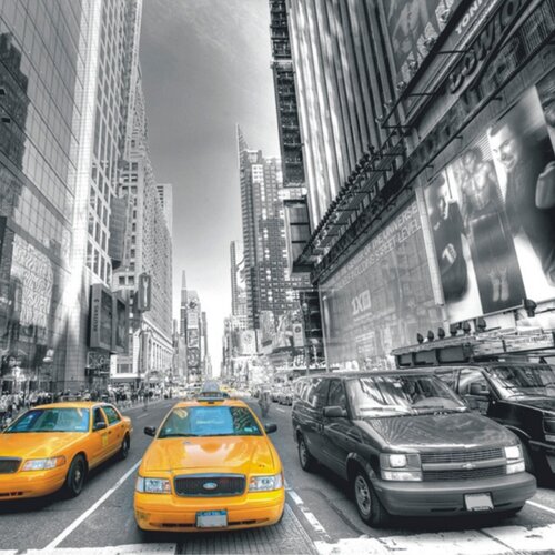Fototapeta taxi v New Yorku 254 x 360 cm