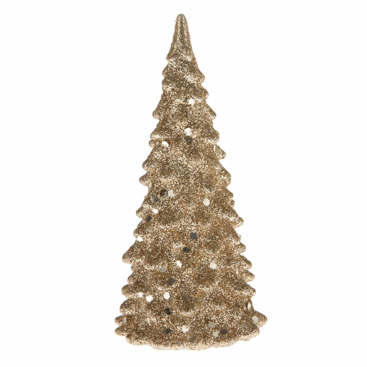 Vánoční LED stromek Douglas zlatá, 6,5 x 12 cm